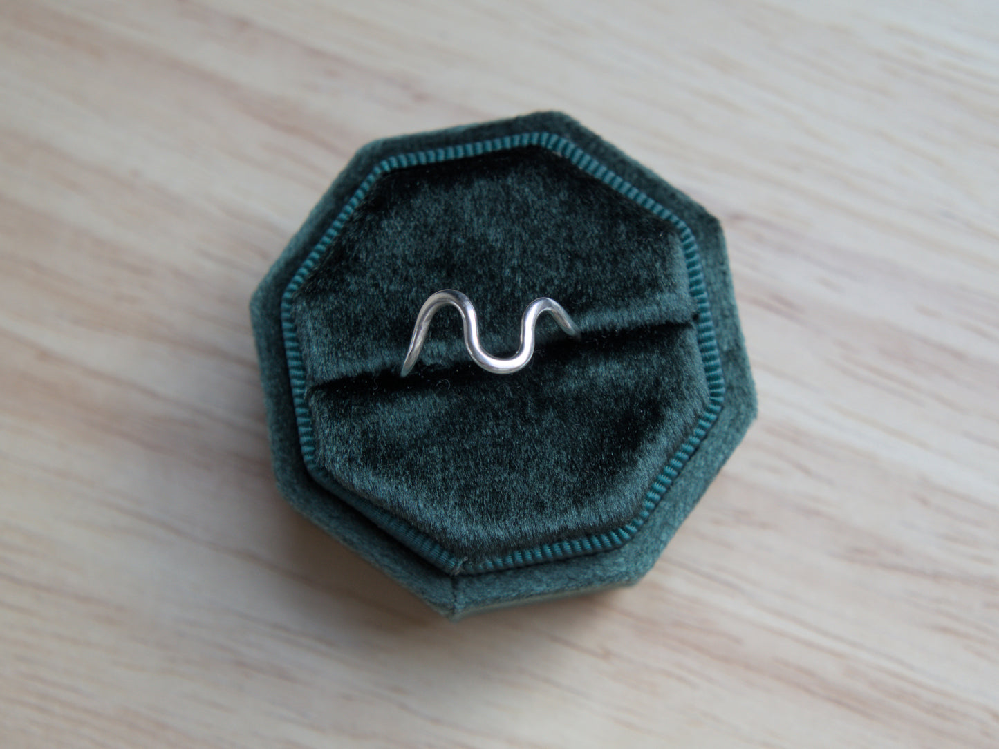 THE SERPENT - Recycled Sterling Silver Wave Ring