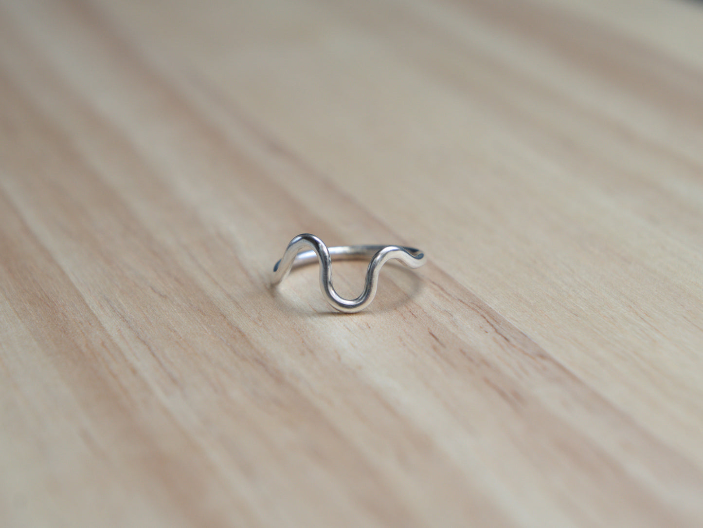 THE SERPENT - Recycled Sterling Silver Wave Ring