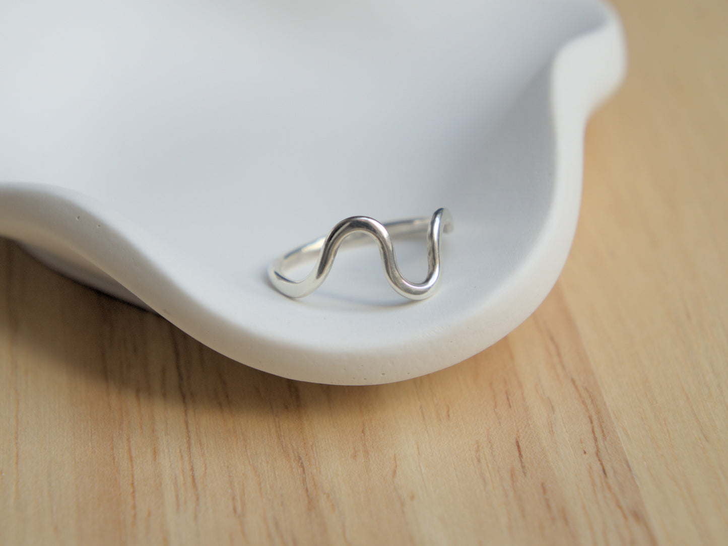 THE SERPENT - Recycled Sterling Silver Wave Ring