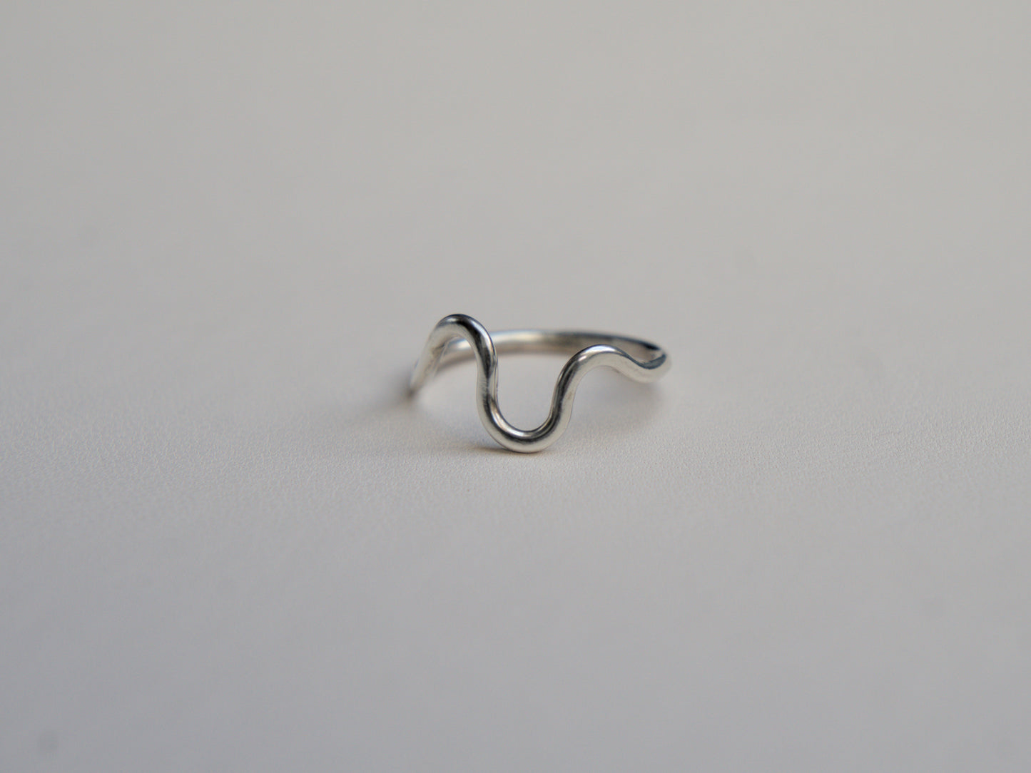 THE SERPENT - Recycled Sterling Silver Wave Ring